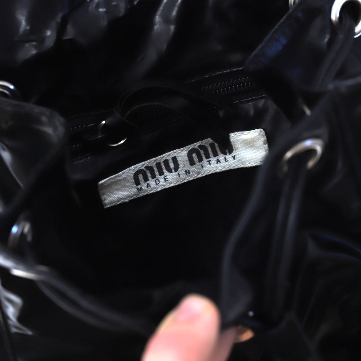 Miu Miu 90s Black Mini Backpack