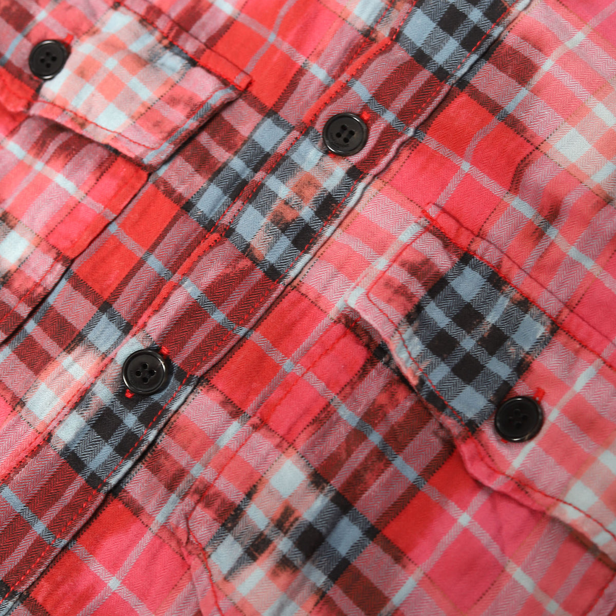 Saint Laurent SS16 Surf Sound Pink Bleached Raw Hem Flannel
