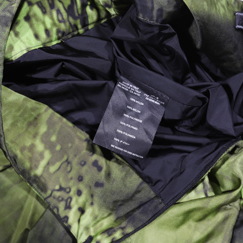 Prada Nylon Pleated Tech Camouflage Print Skirt