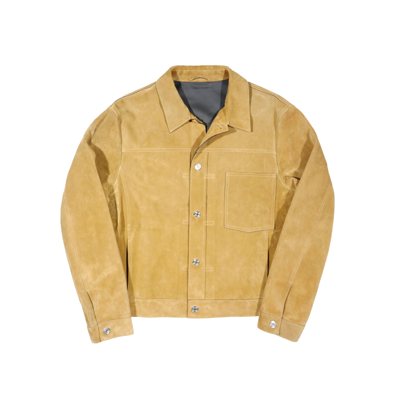 Berluti by Haider Ackermann FW18 Brown Suede Trucker Jacket