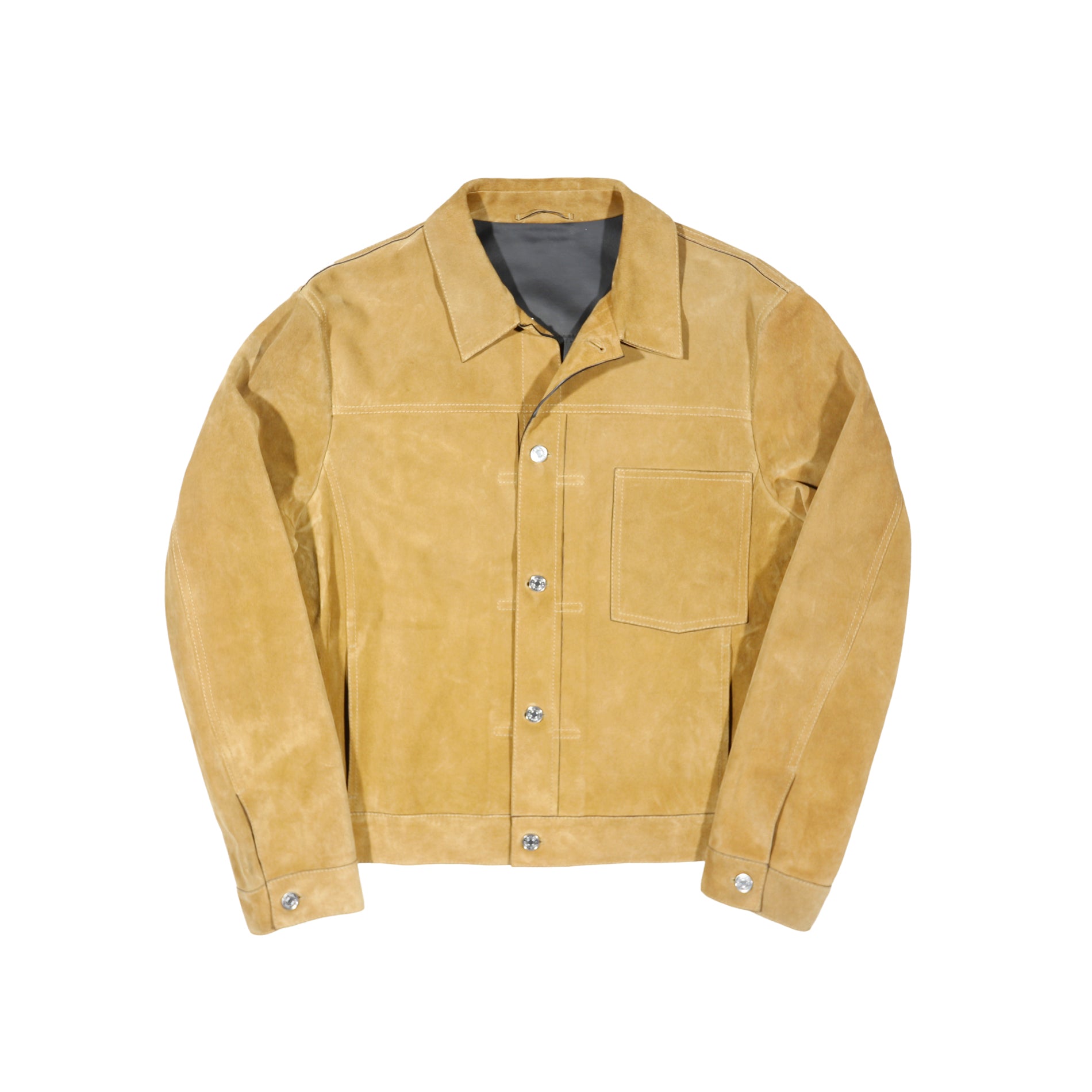 Berluti by Haider Ackermann FW18 Brown Suede Trucker Jacket