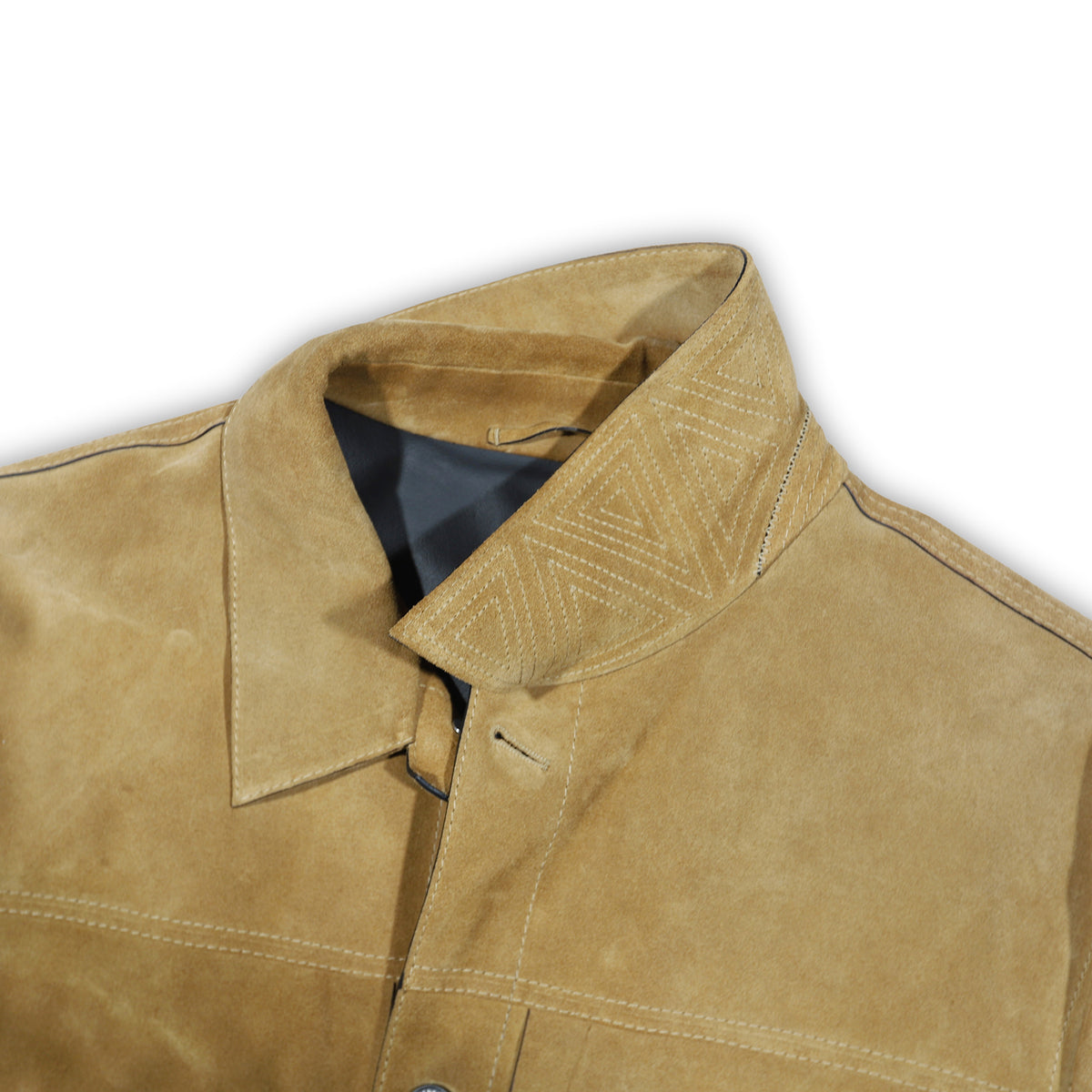 Berluti by Haider Ackermann FW18 Brown Suede Trucker Jacket