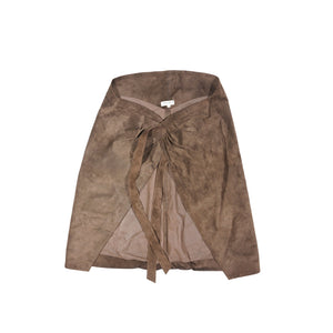 Azzedine Alaïa Vintage Leather Kimono Wrap Top