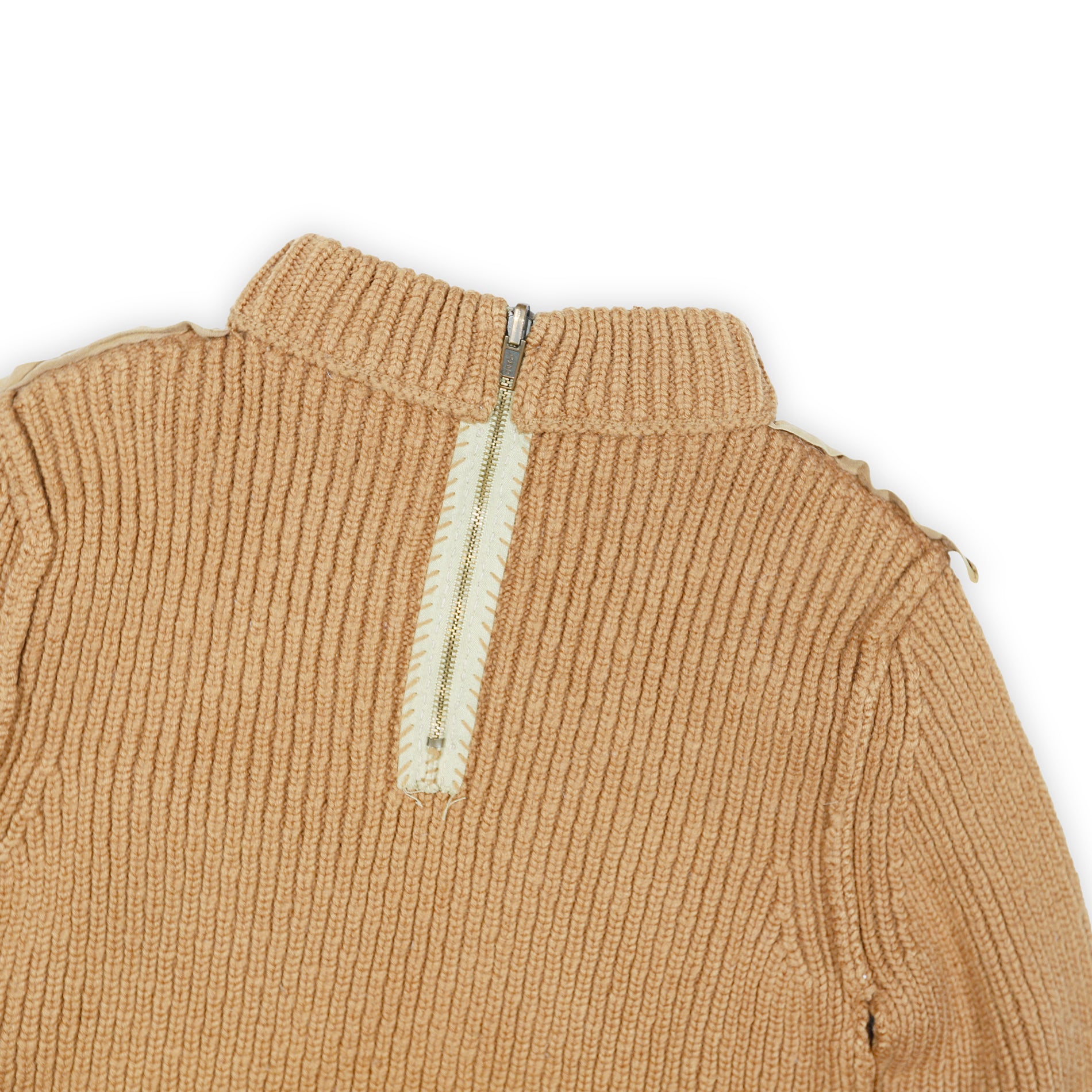 Maison Martin Margiela FW97 Miss Deanna Inside Out Reversible Military Knit Sweater