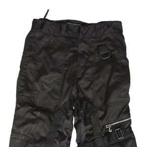 Dolce & Gabbana AW03 Black Nylon Bondage Pants