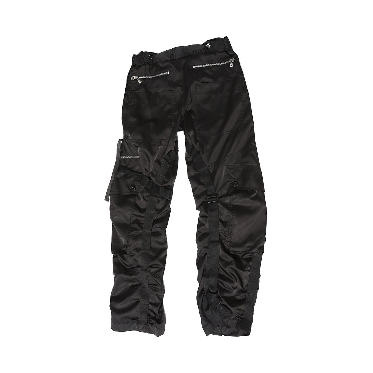 Dolce & Gabbana AW03 Black Nylon Bondage Pants