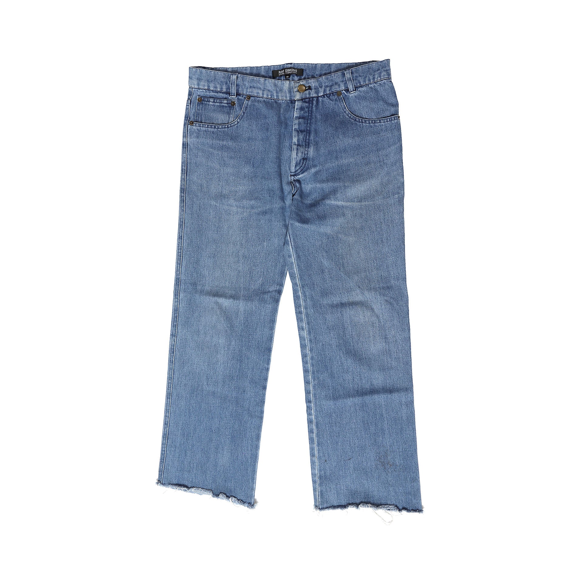 Raf Simons SS05 Raw Hem Denim - Ākaibu Store