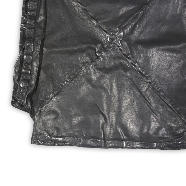 Maison Martin Margiela Black Leather Reconstructed Leather Square Top