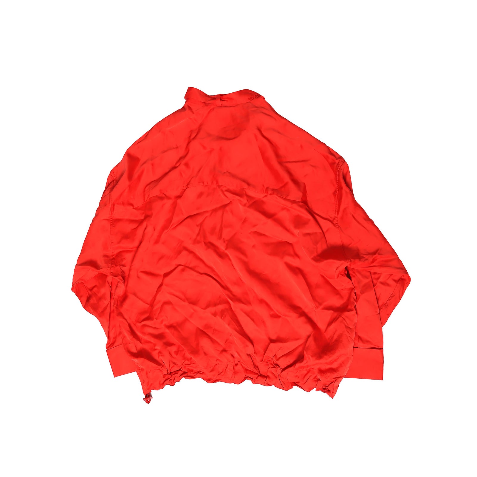 Louis Vuitton SS19 Red Viscose Drawstring Jacket