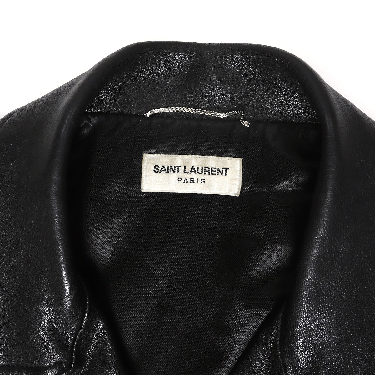 Saint Laurent Paris Black Calf Leather L17 Biker Jacket