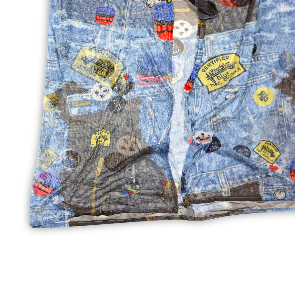 Christian Dior by John Galliano FW01 "Miss Diorella" Tromp L'oeil Denim Wrap Pareo