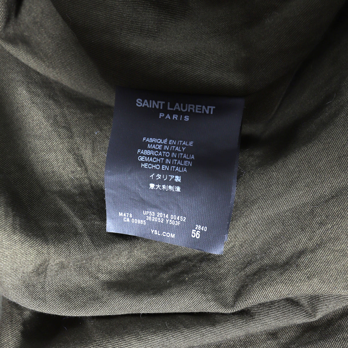 Saint Laurent Paris FW14 Coyote Fur Parka