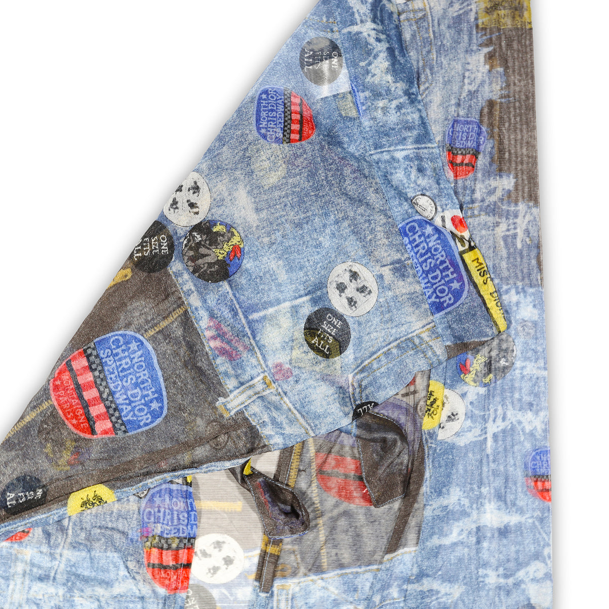 Christian Dior by John Galliano FW01 "Miss Diorella" Tromp L'oeil Denim Wrap Pareo