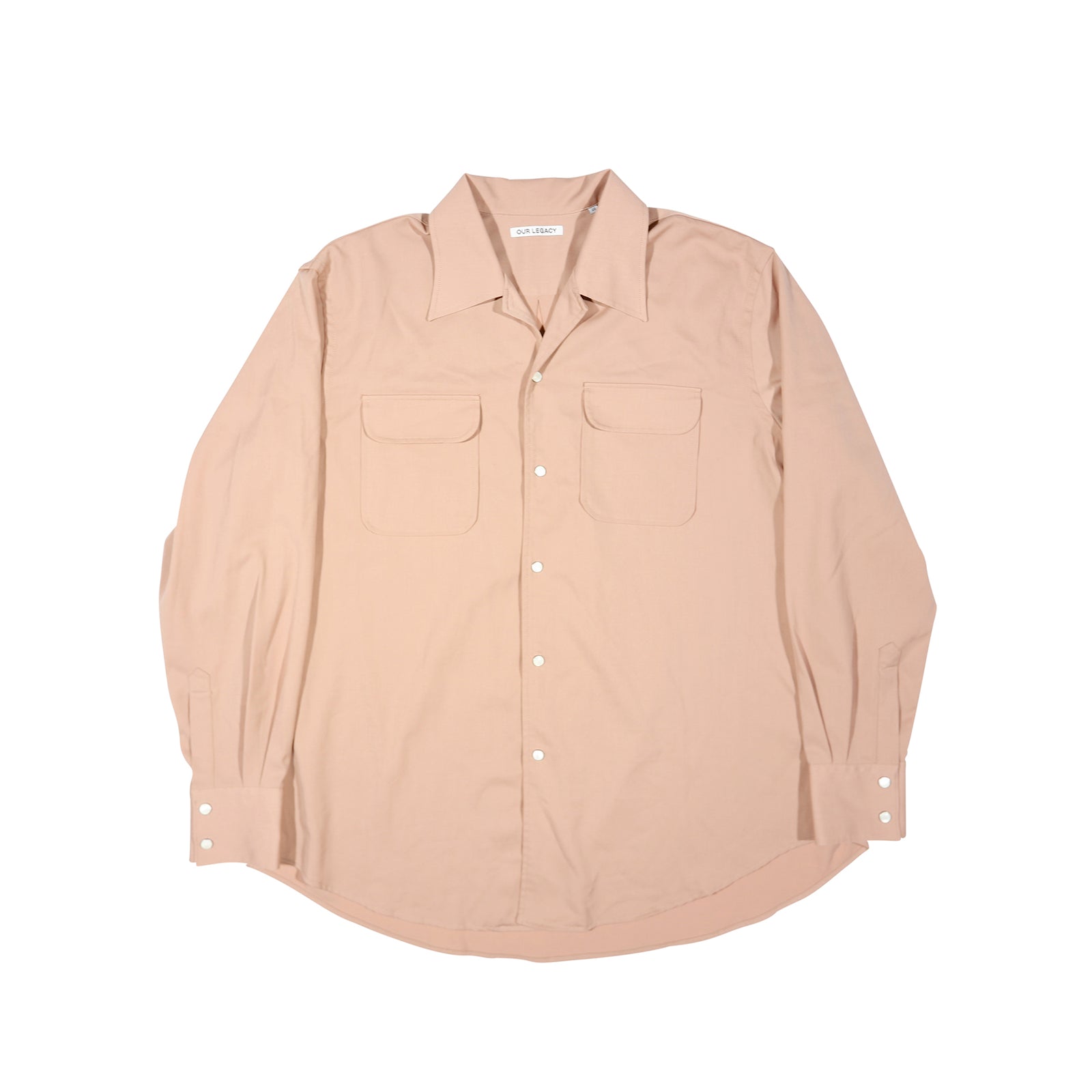 Our Legacy Dusty Pink Tech Wool Poco Shirt