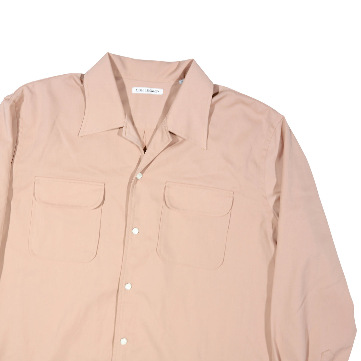 Our Legacy Dusty Pink Tech Wool Poco Shirt