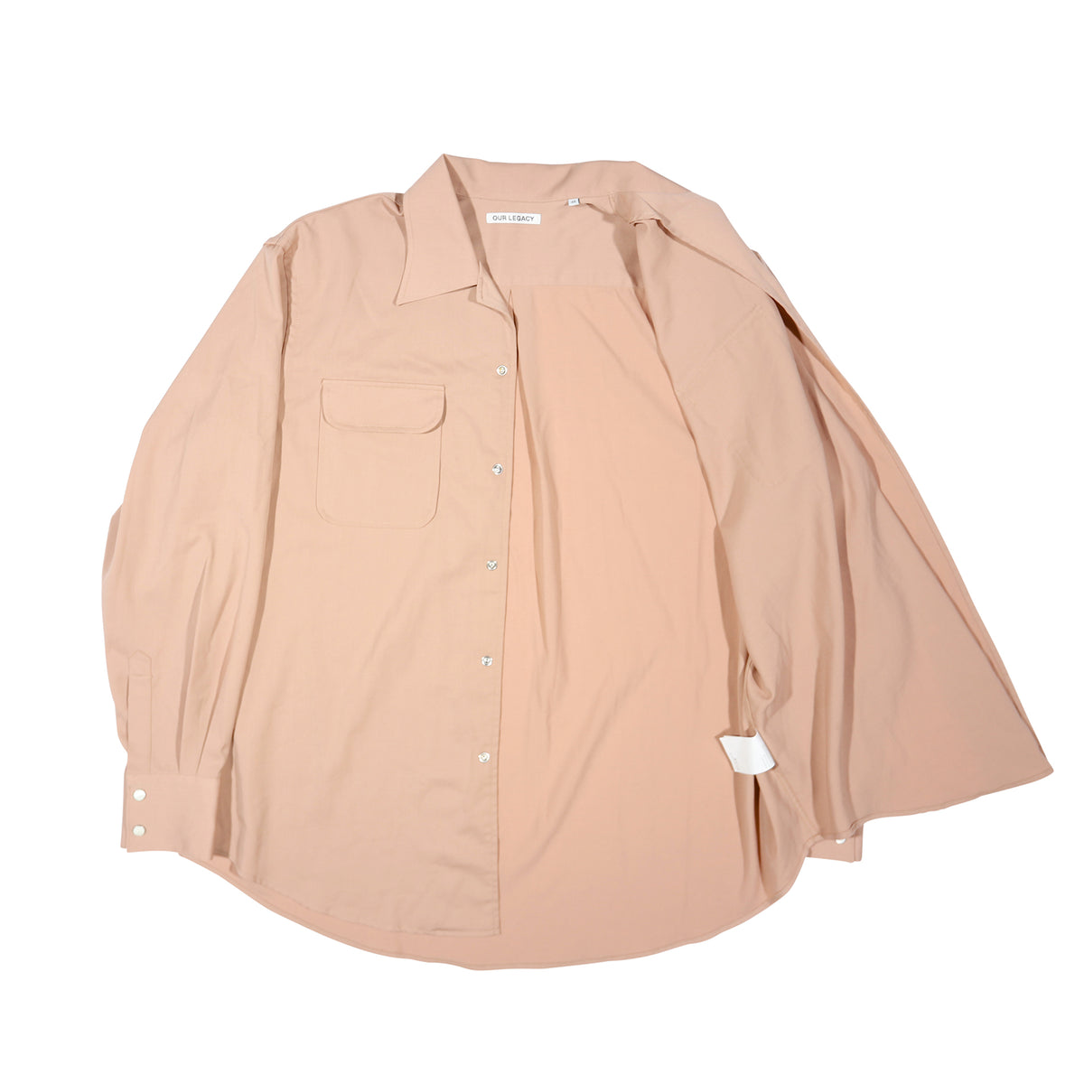 Our Legacy Dusty Pink Tech Wool Poco Shirt