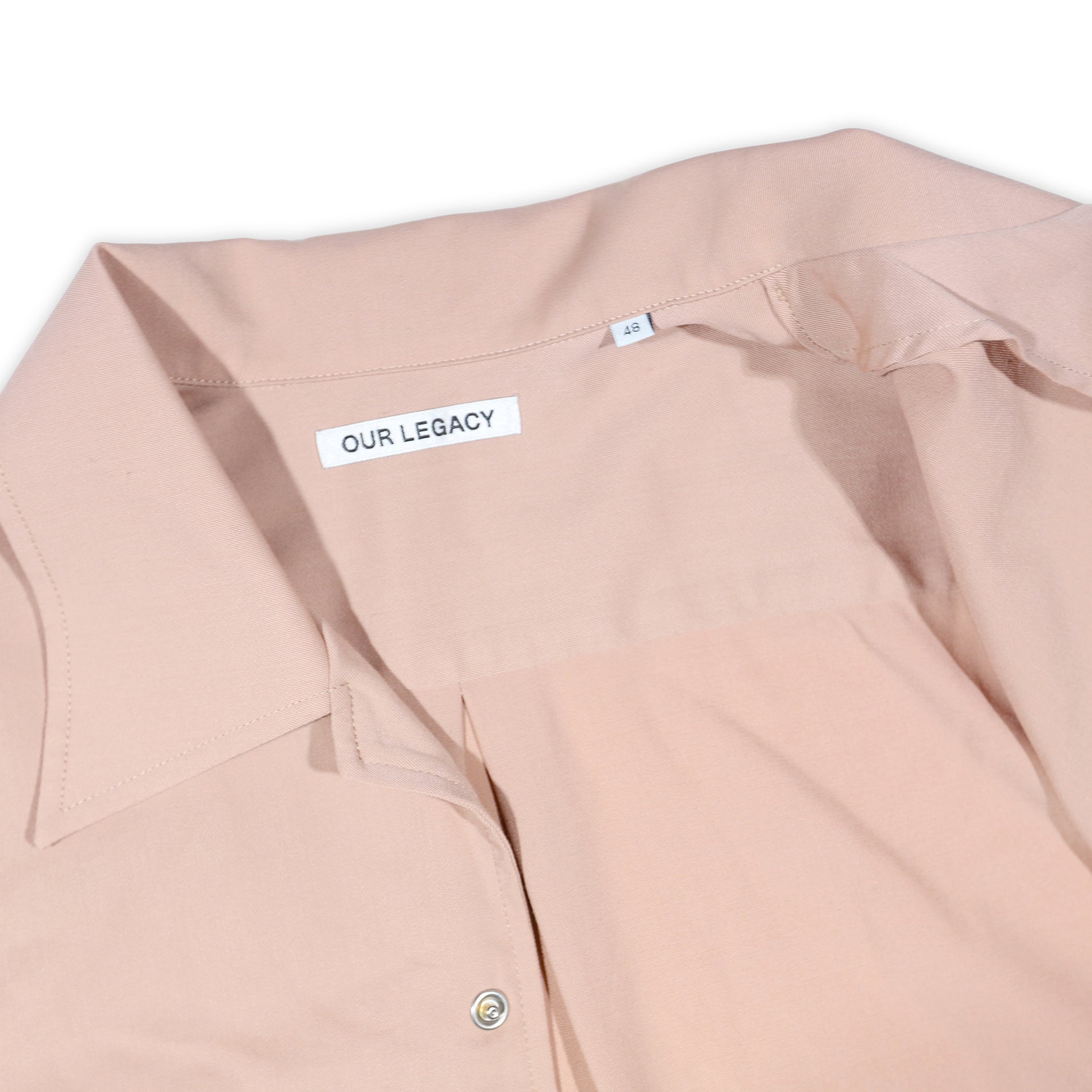Our Legacy Dusty Pink Tech Wool Poco Shirt