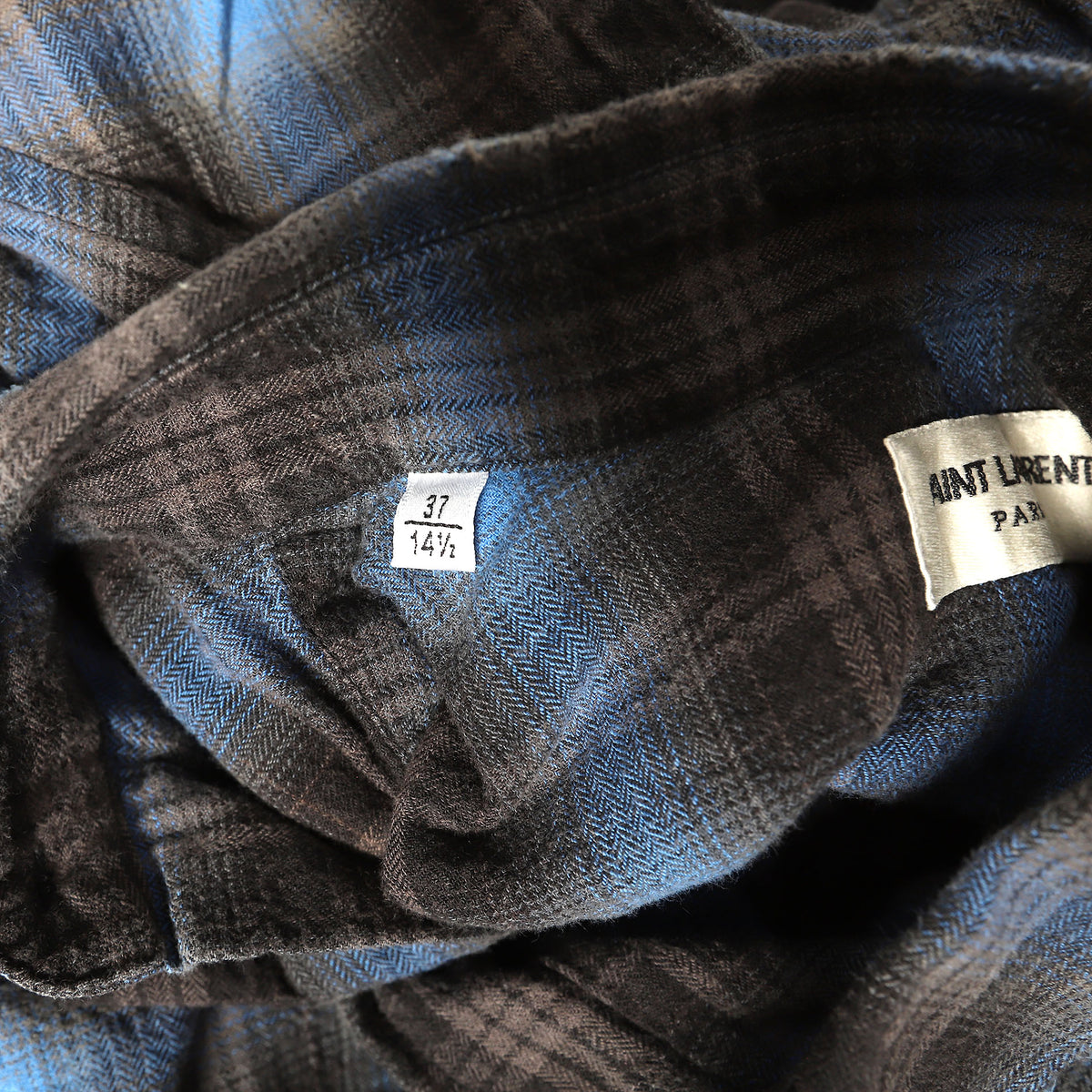 Saint Laurent SS16 Surf Sound Blue Bleached Flannel