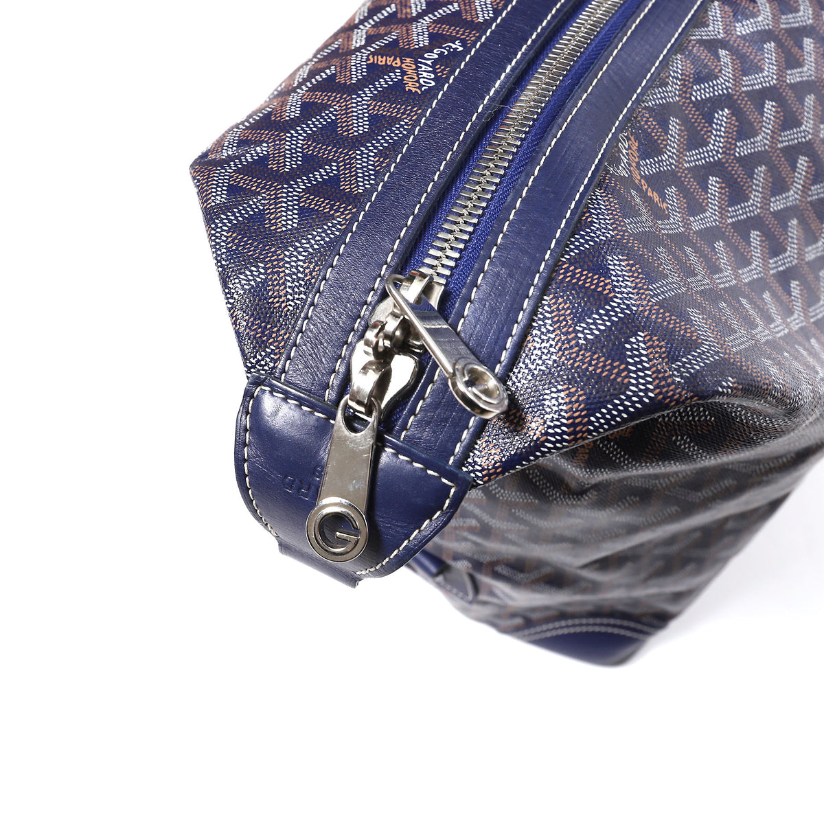 Goyard Boeing 55 Blue Duffle Bag