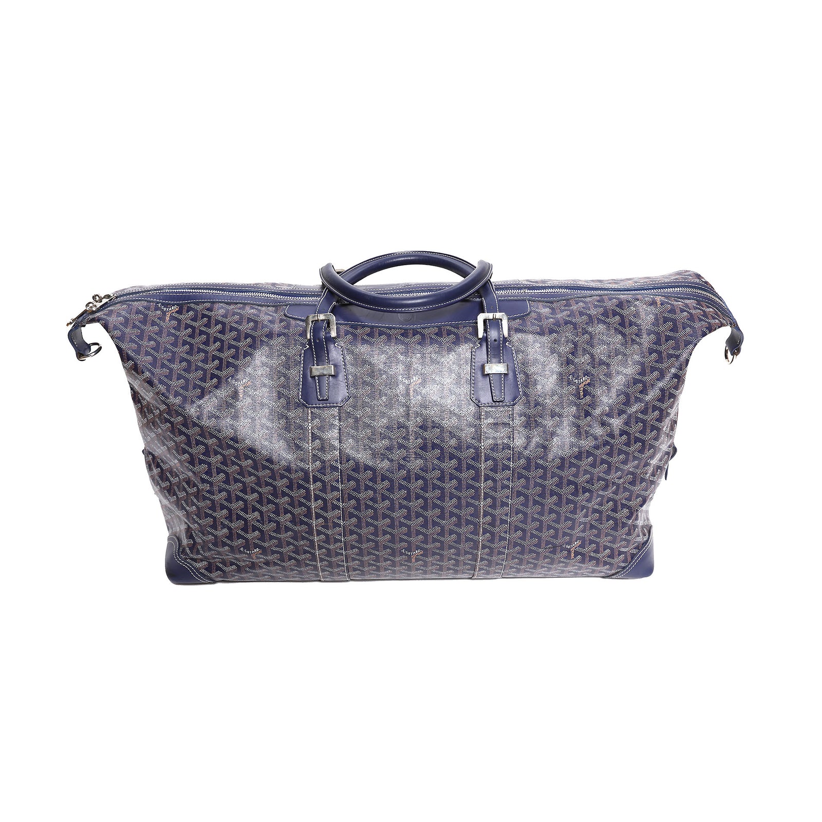 Goyard Boeing 55 Blue Duffle Bag
