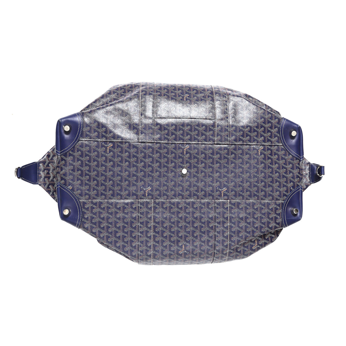 Goyard Boeing 55 Blue Duffle Bag