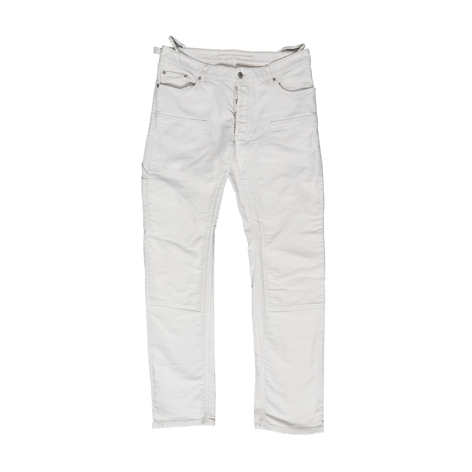 Helmut Lang SS99 Cream Moleskin Carpenter Pants