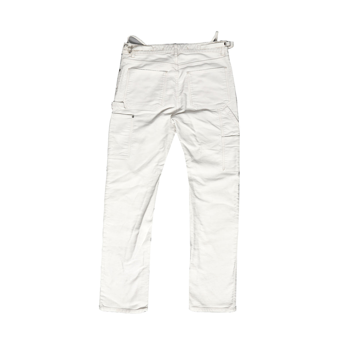 Helmut Lang SS99 Cream Moleskin Carpenter Pants