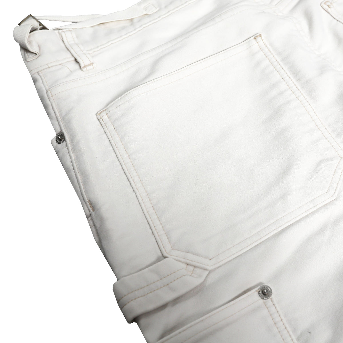 Helmut Lang SS99 Cream Moleskin Carpenter Pants
