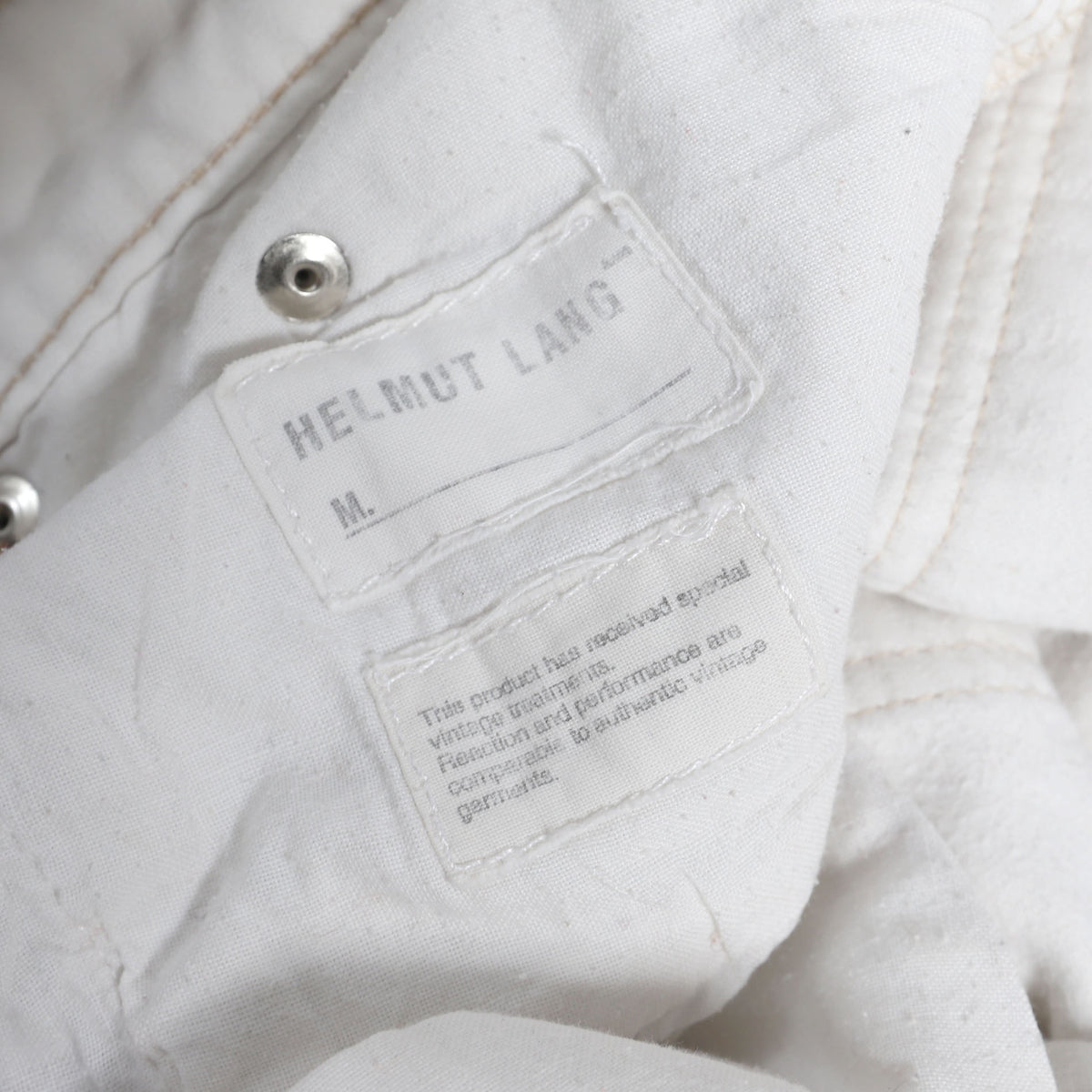Helmut Lang SS99 Cream Moleskin Carpenter Pants