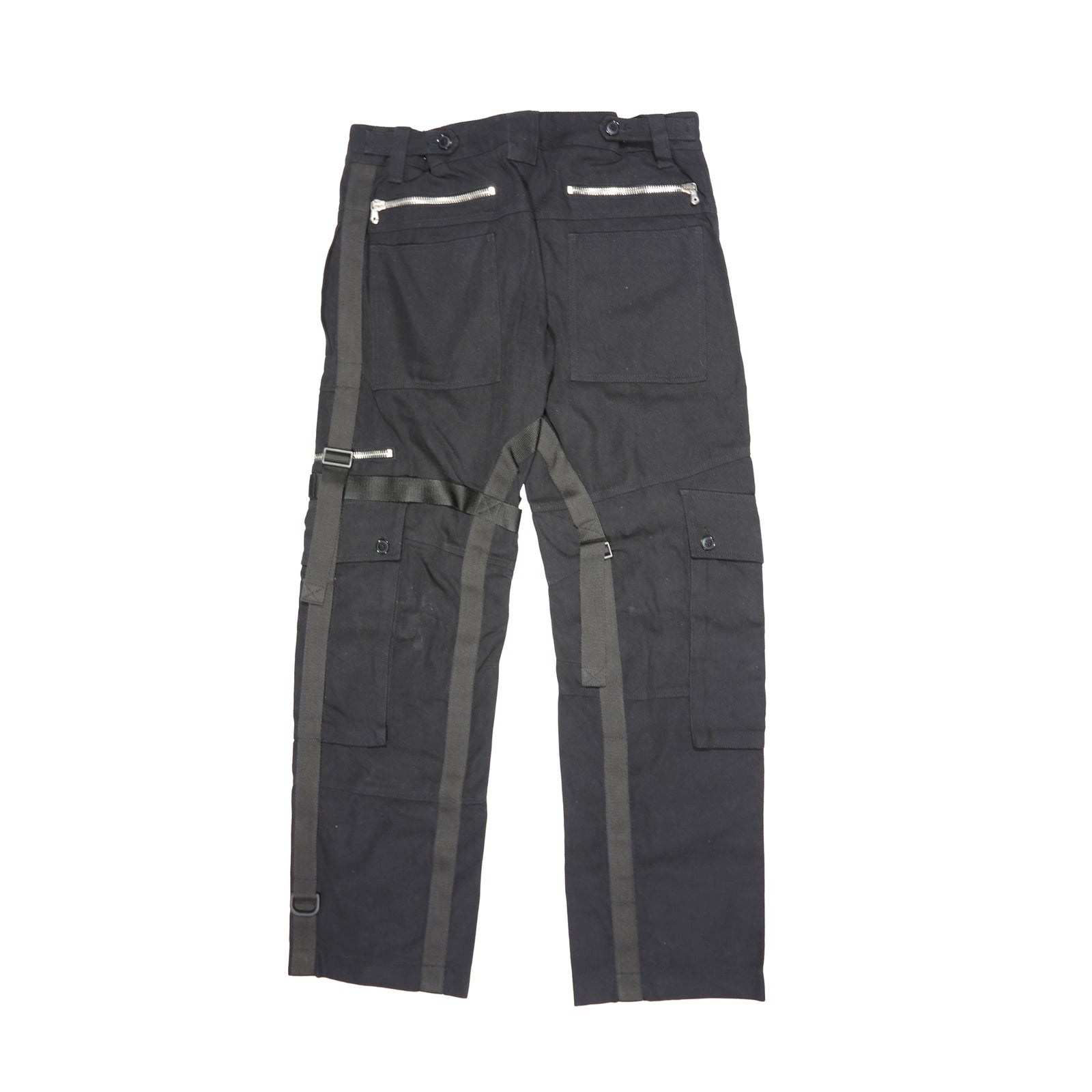 Dolce & Gabbana FW03 Black Bondage Parachute Cargo Denim