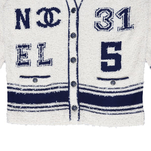Chanel Pre SS19 Boucle Varsity Oversized Cardigan
