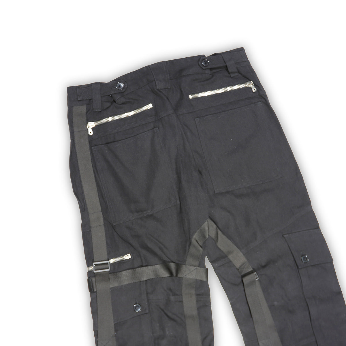 Dolce & Gabbana FW03 Black Bondage Parachute Cargo Denim