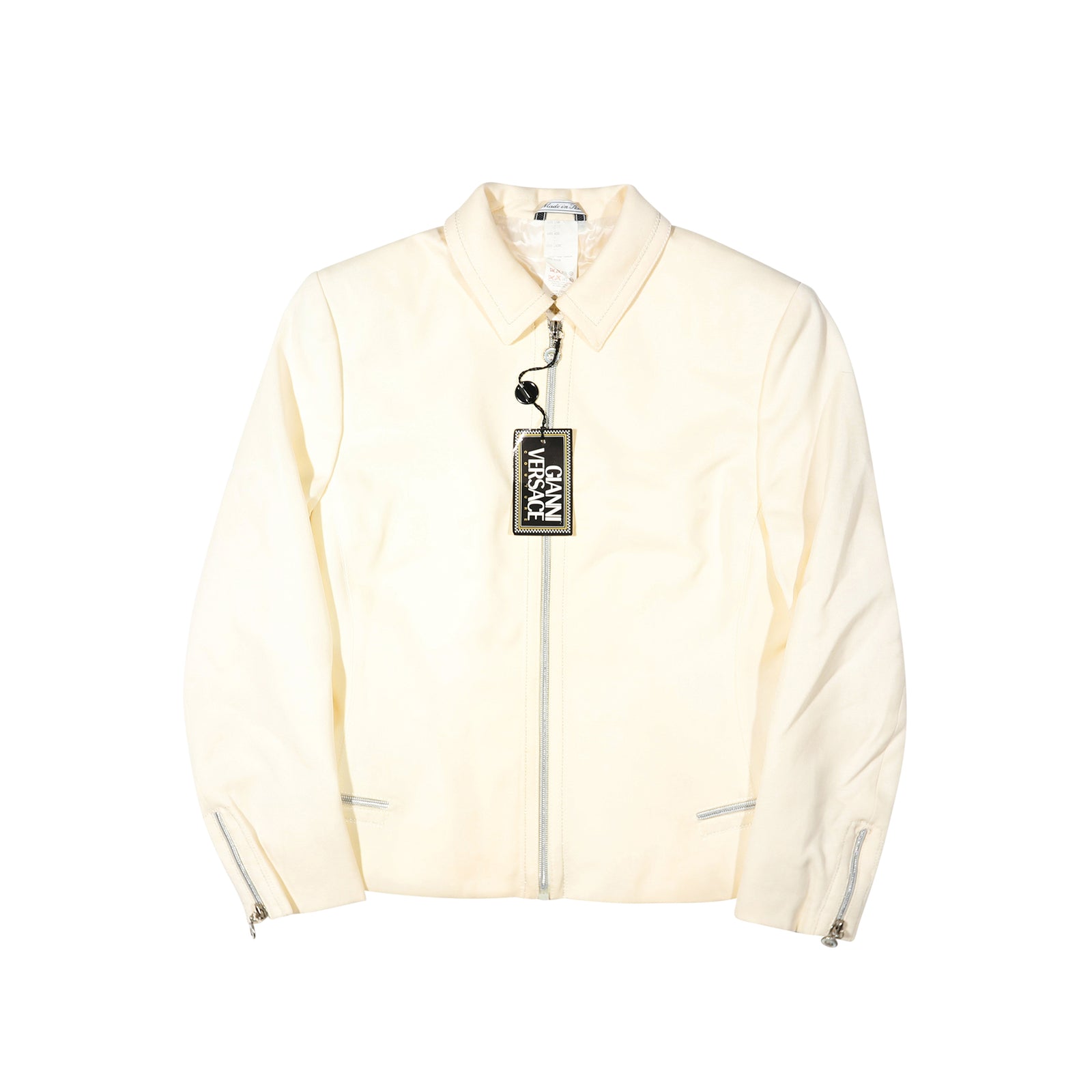 Gianni Versace SS96 Medusa Zip Oversized Silk Shirt