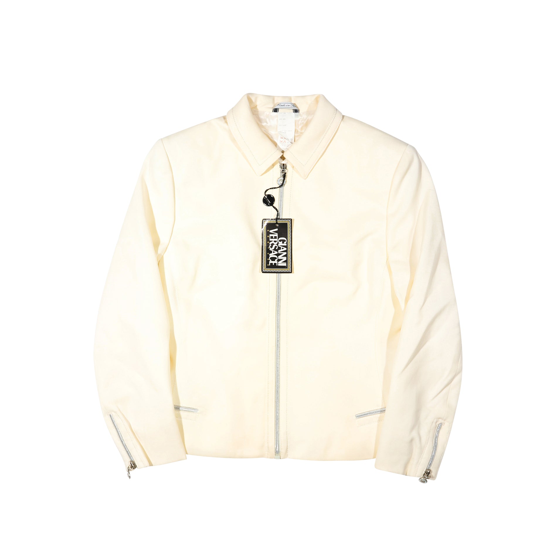 Gianni Versace SS96 Medusa Zip Oversized Silk Shirt - Ākaibu Store
