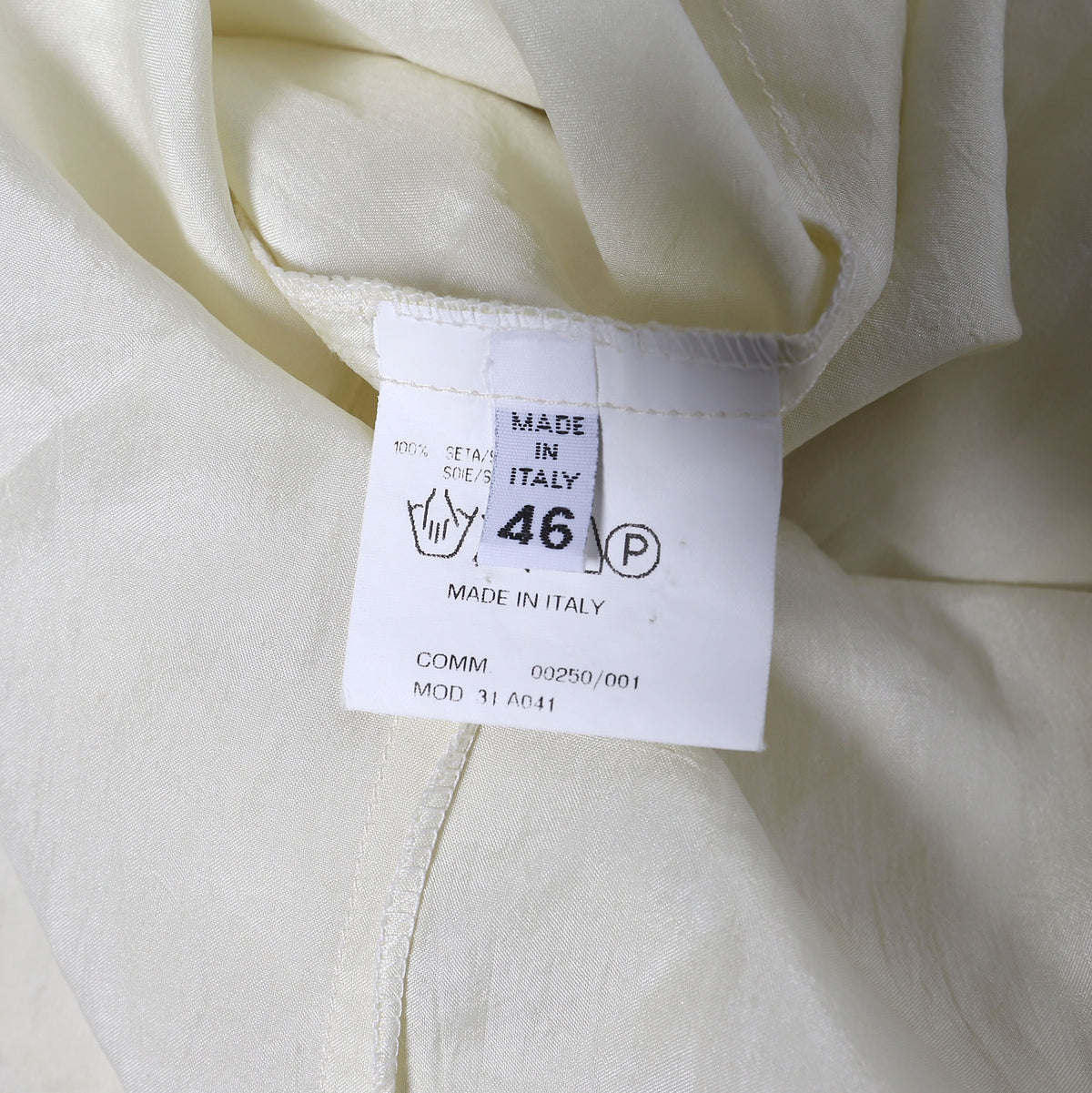 Maison Martin Margiela FW00 Cream Silk Coat