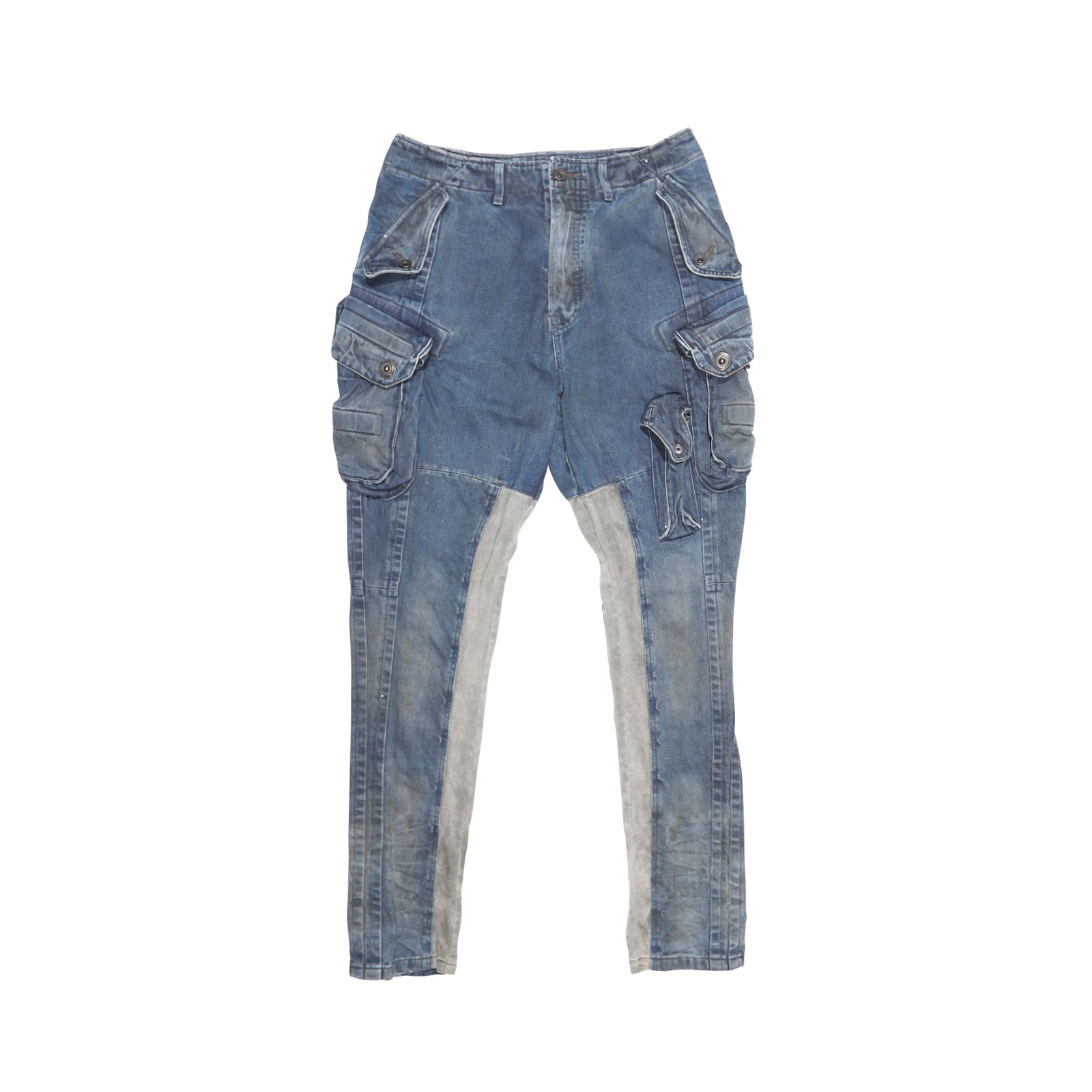 Julius 7 EDGE Washed Blue Cargo Pants