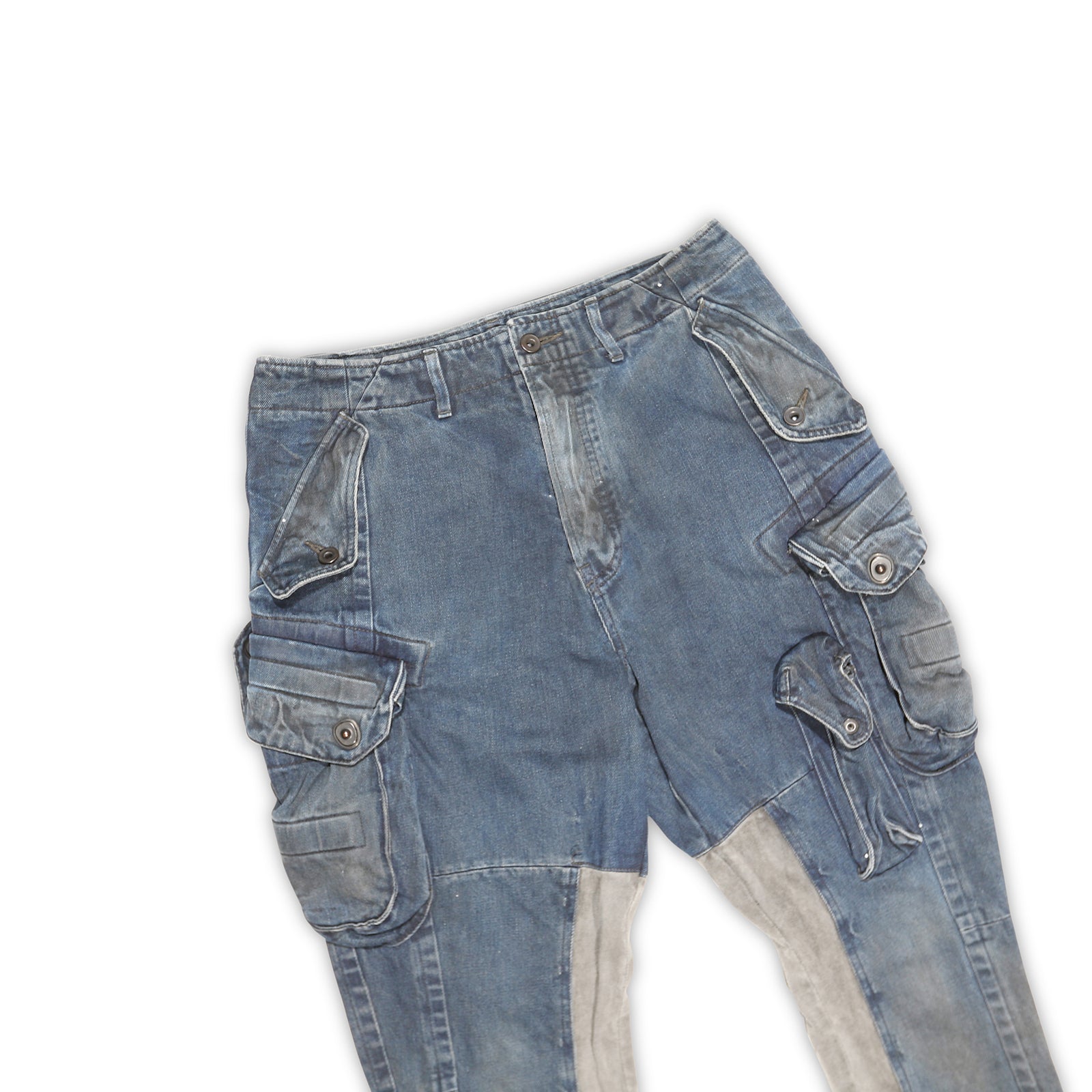 Julius 7 EDGE Washed Blue Cargo Pants