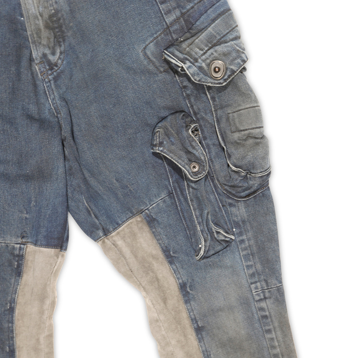 Julius 7 EDGE Washed Blue Cargo Pants