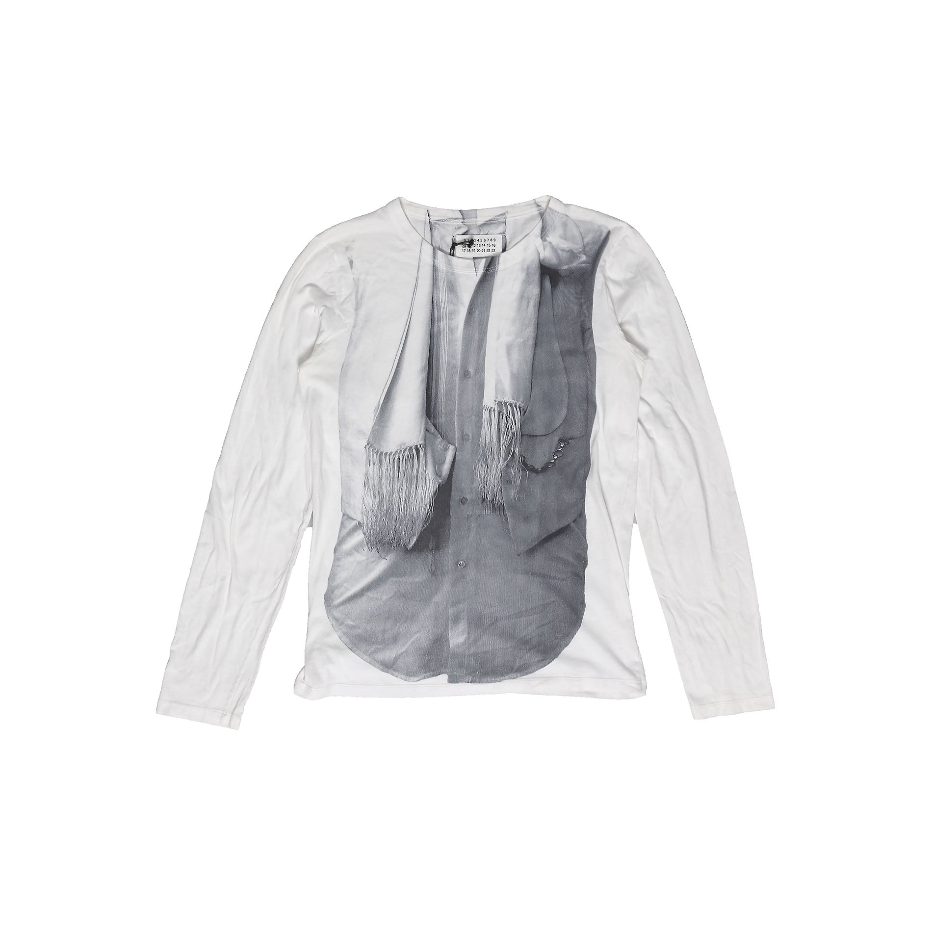 Margiela 2000ss トリカラーロングスリーブT Maison Martin Margiela 2000s Tromp L'oeil Longsleeve - Ākaibu Store