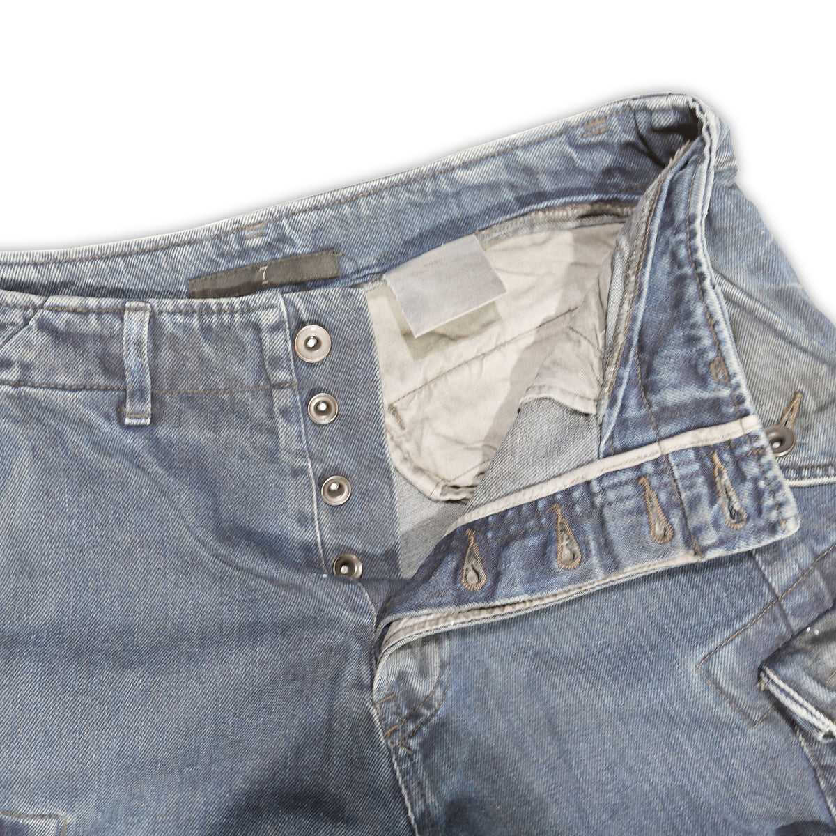 Julius 7 EDGE Washed Blue Cargo Pants