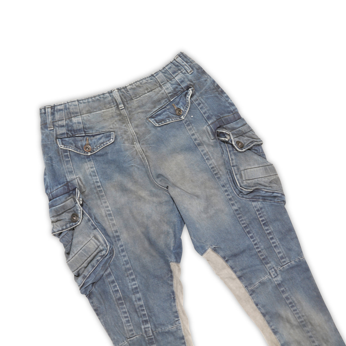Julius 7 EDGE Washed Blue Cargo Pants