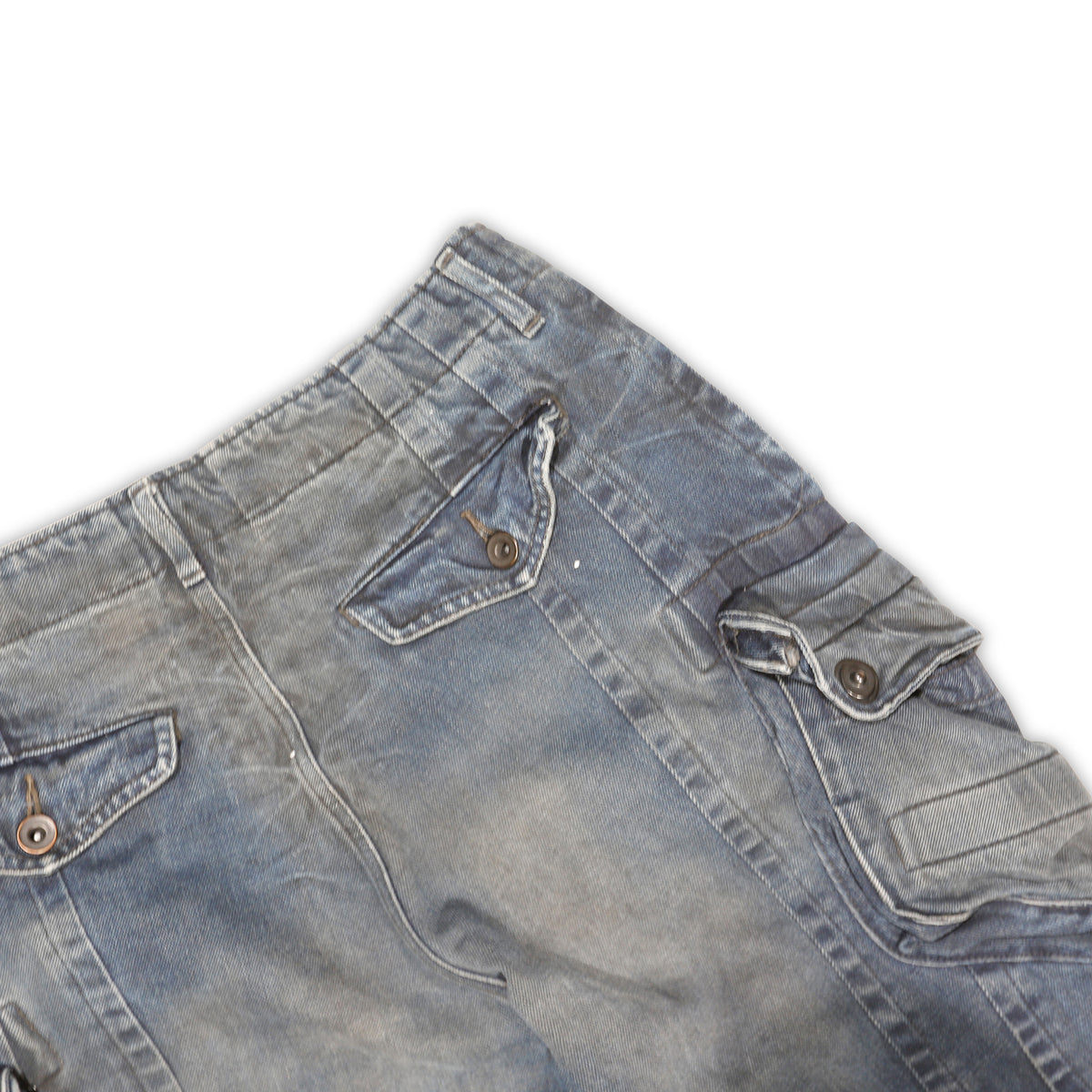 Julius 7 EDGE Washed Blue Cargo Pants