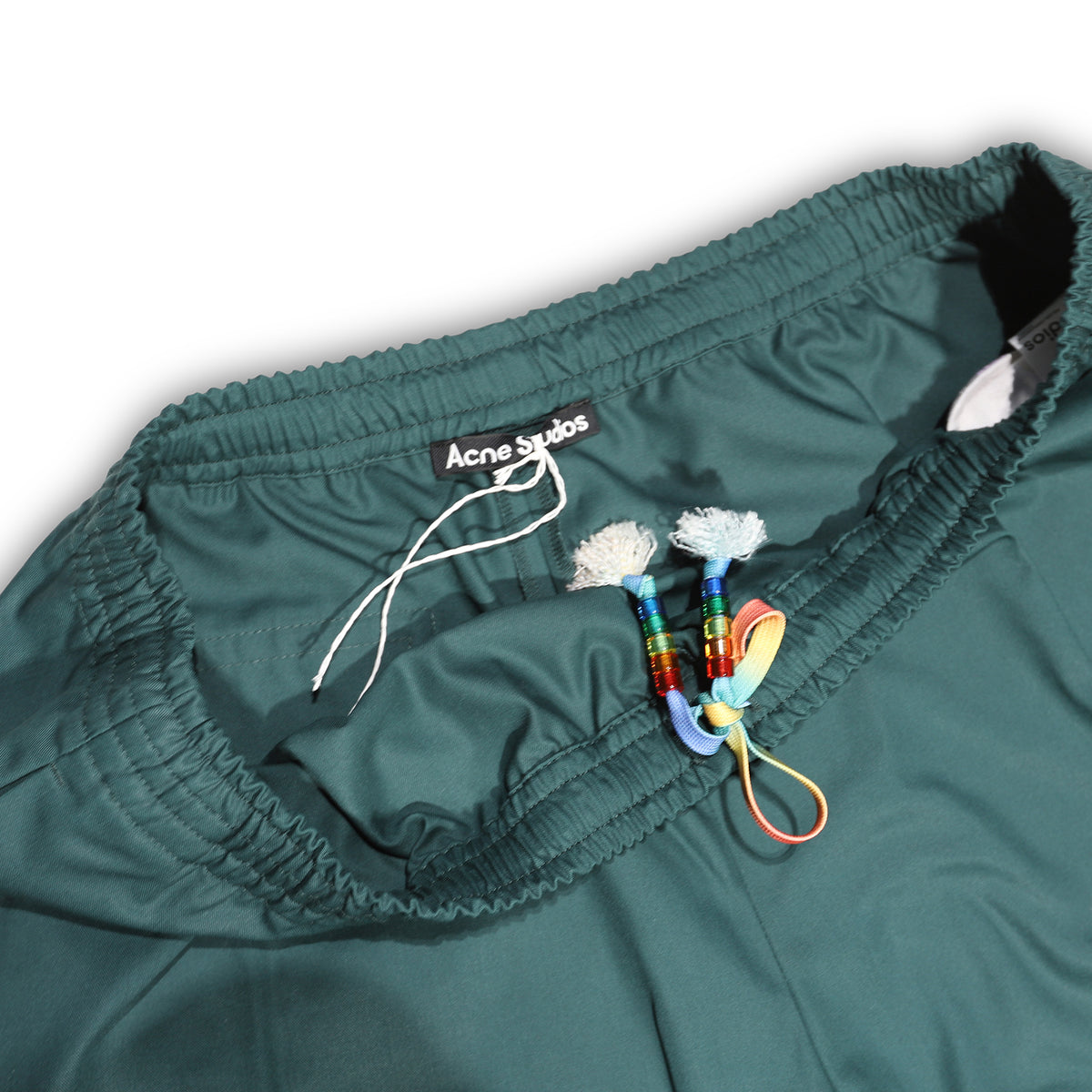 Acne Studios Forest Green Beaded Drawstring Pants