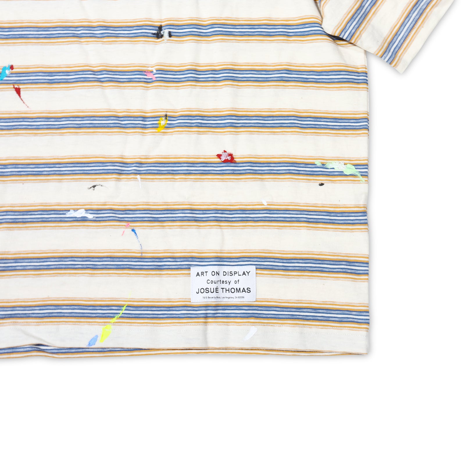 Lanvin Gallery Dept SS22 Striped Paint Splatter T-Shirt