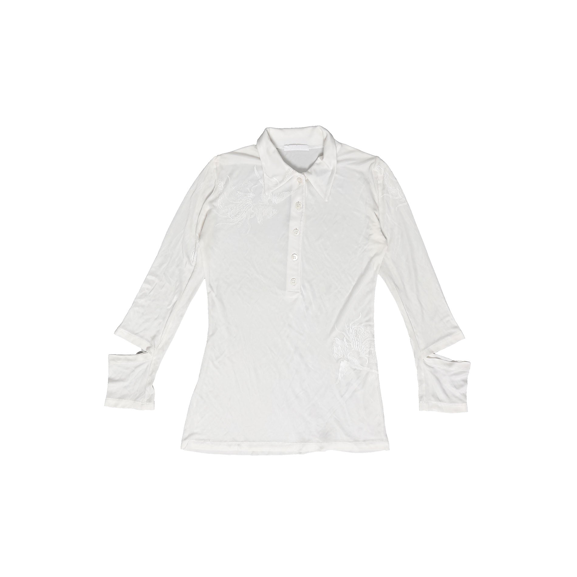 Helmut Lang FW95 Phoenix Slashed Sleeve Shirt - Ākaibu Store
