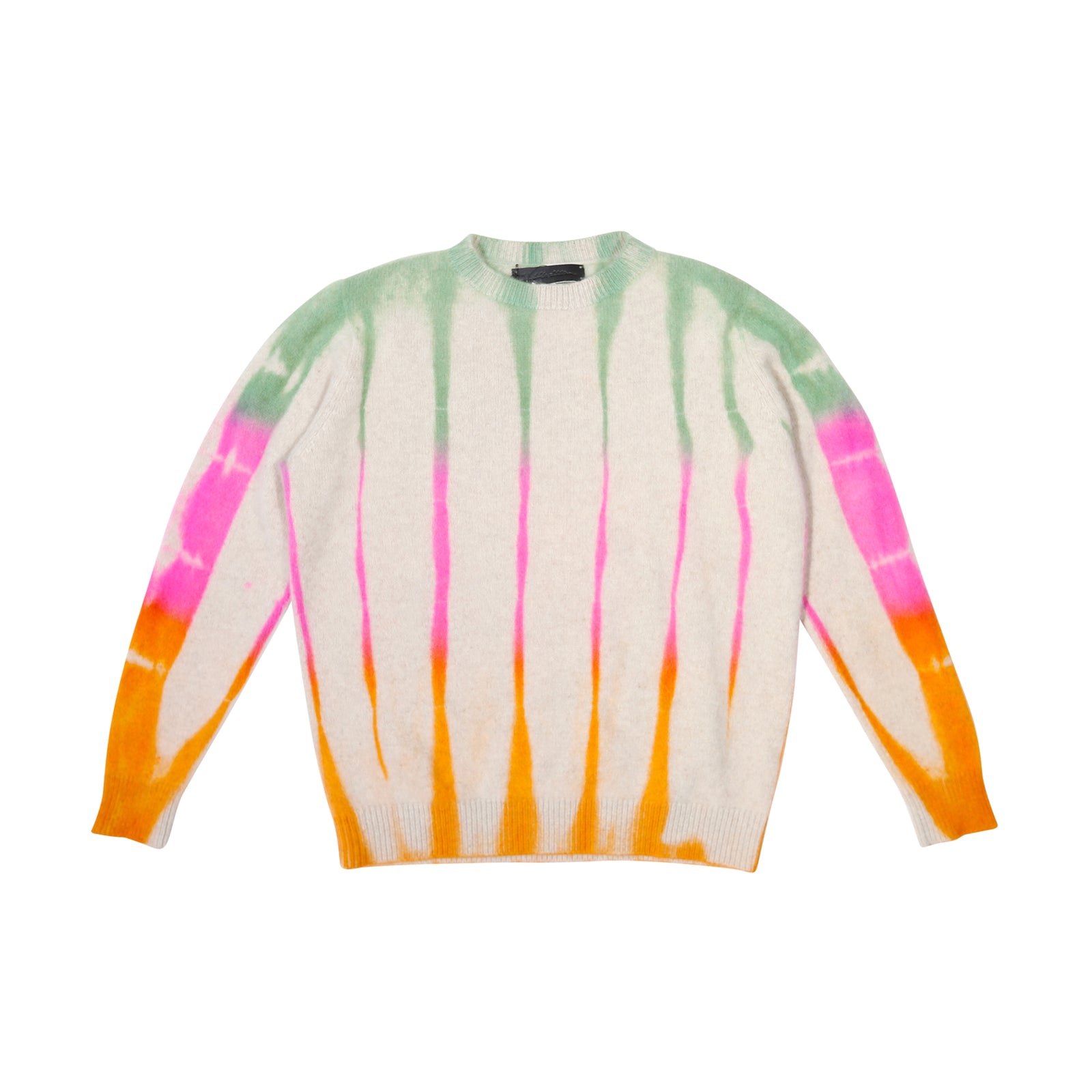 The Elder Statesman Rainbow Striped Cashmere Knit Sweater