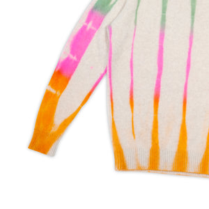 The Elder Statesman Rainbow Striped Cashmere Knit Sweater