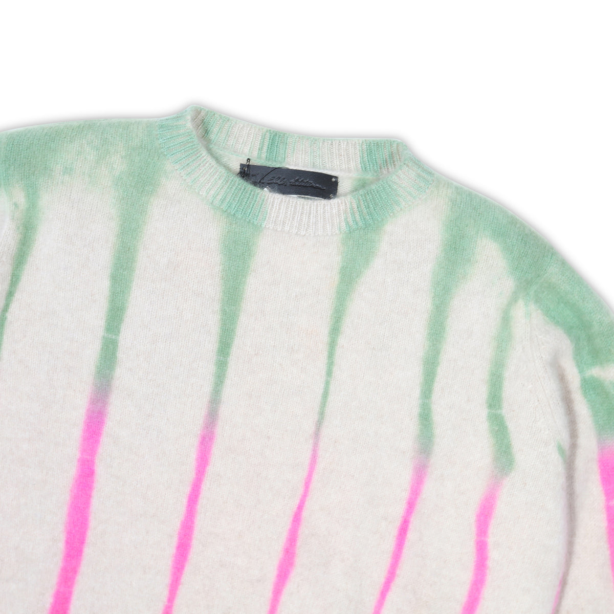 The Elder Statesman Rainbow Striped Cashmere Knit Sweater
