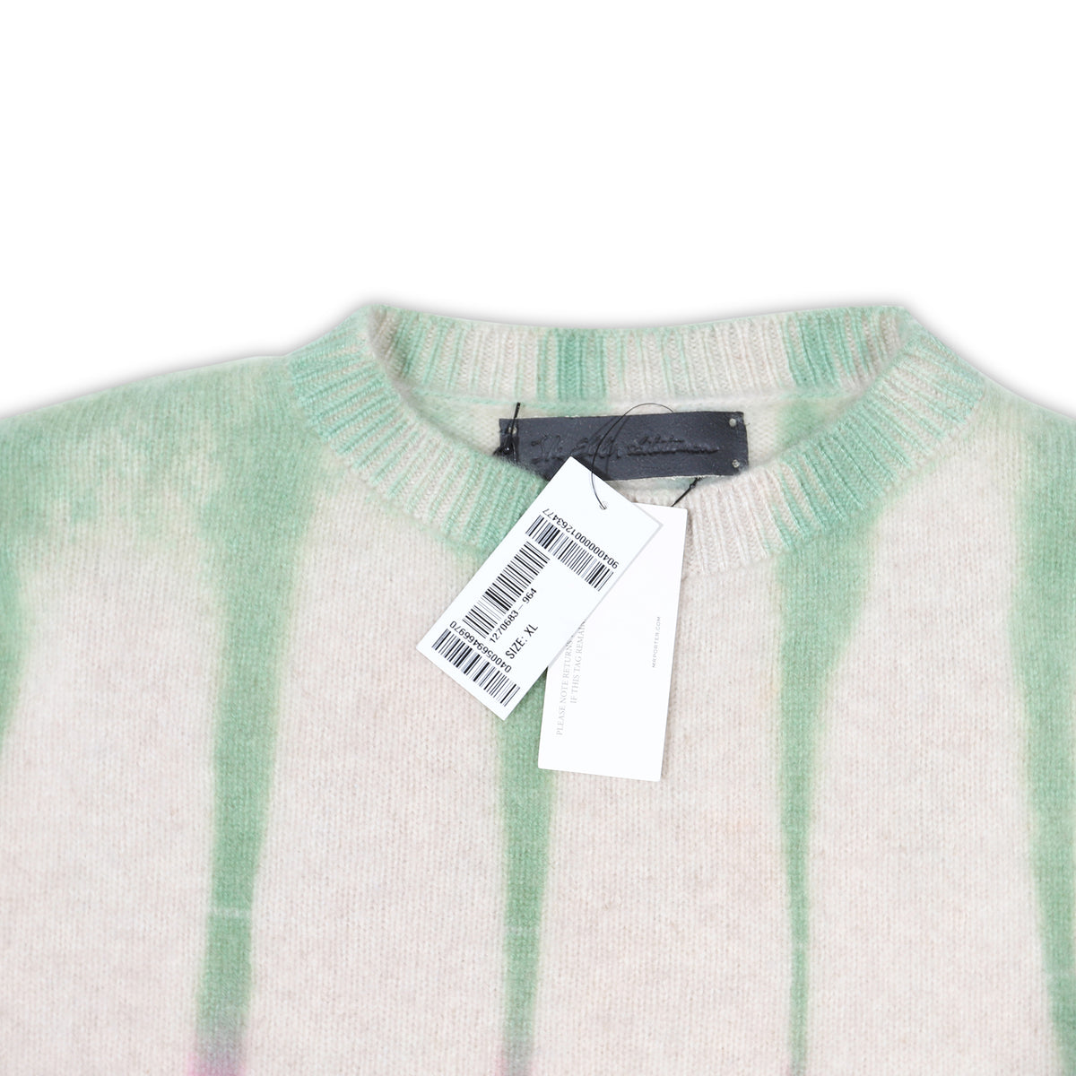 The Elder Statesman Rainbow Striped Cashmere Knit Sweater