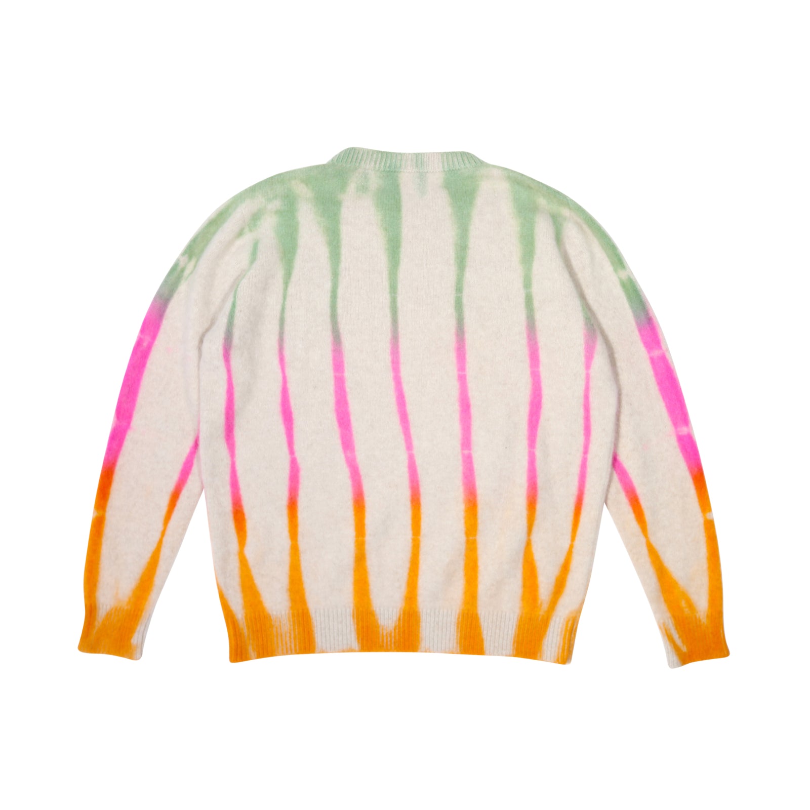 The Elder Statesman Rainbow Striped Cashmere Knit Sweater